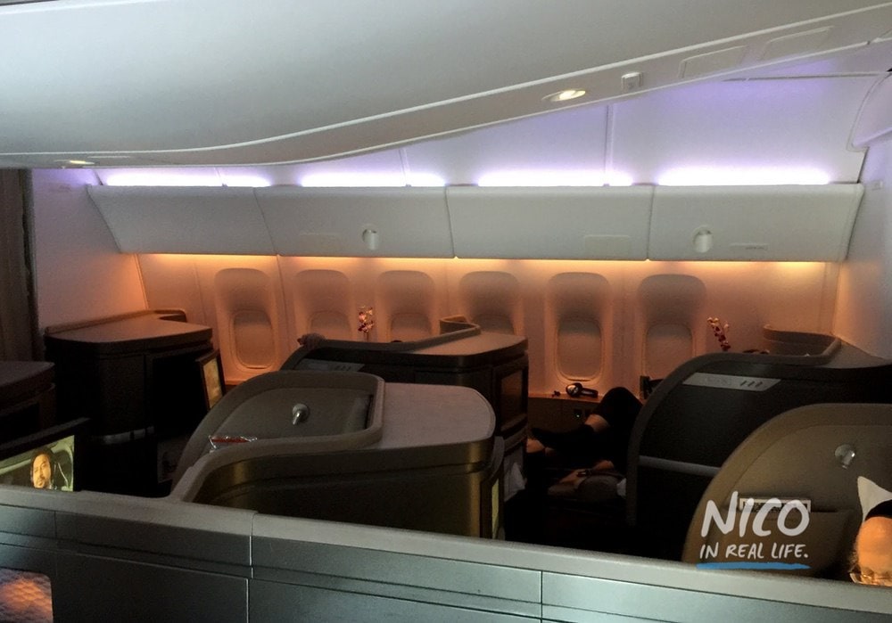 Cathay Pacific 777 First Class cabin